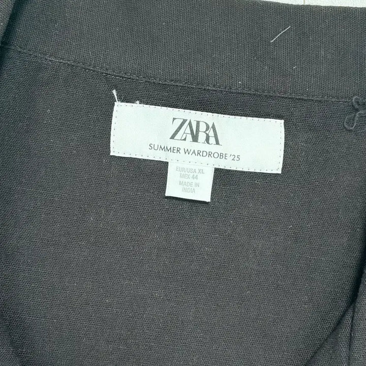 [BUNJANG] ZARA Black Pin Tuck Shirt XL / ZARA 블랙 핀턱 셔츠 XL