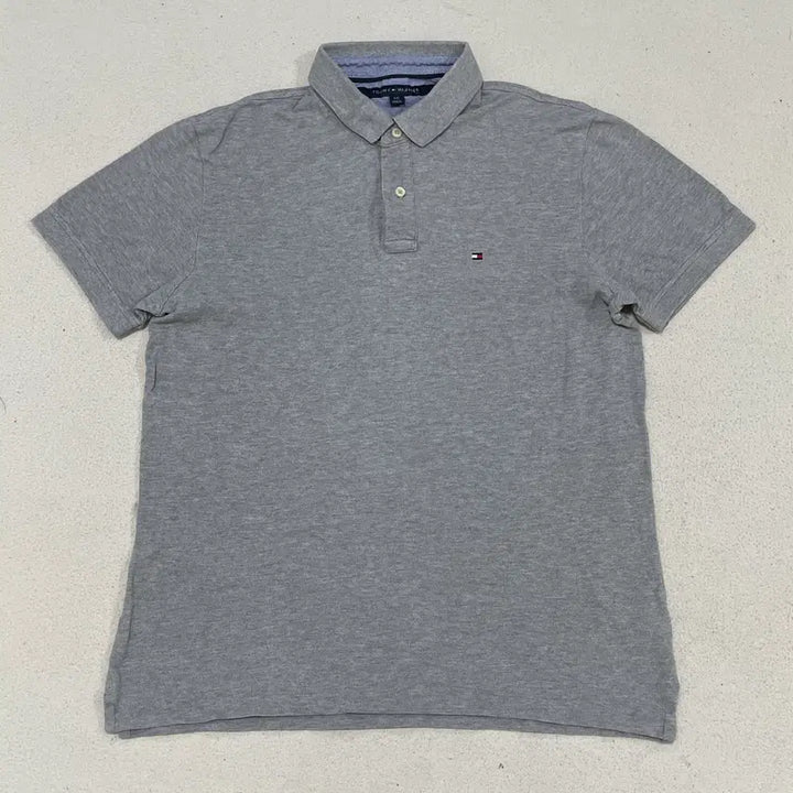 [BUNJANG] Tommy Hilfiger Small Logo Cotton Short Sleeve Polo Shirt / L 타미힐피거 스몰로고 코튼 반팔 폴로셔츠 0427