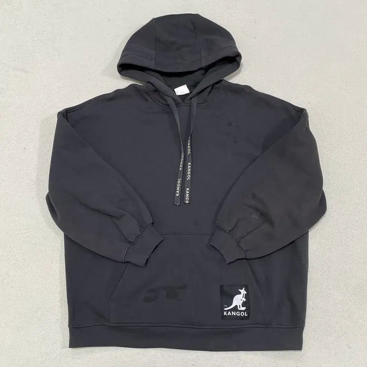 [BUNJANG] Kangol x H&amp;M Oversized Fleece Hoodie T-Shirt / EUR(L) 캉골XH&amp;M 오버사이즈 기모 후드티셔츠 0428-1