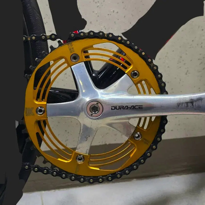 [BUNJANG] Shimano Dura-Ace 7710 Crankset (165mm) with 7600 Super Sugino Chainring and 3D Rotor / 마지막 가격 듀라에이스 7710 암비비셋 7600슈퍼스기노75dd로터3d