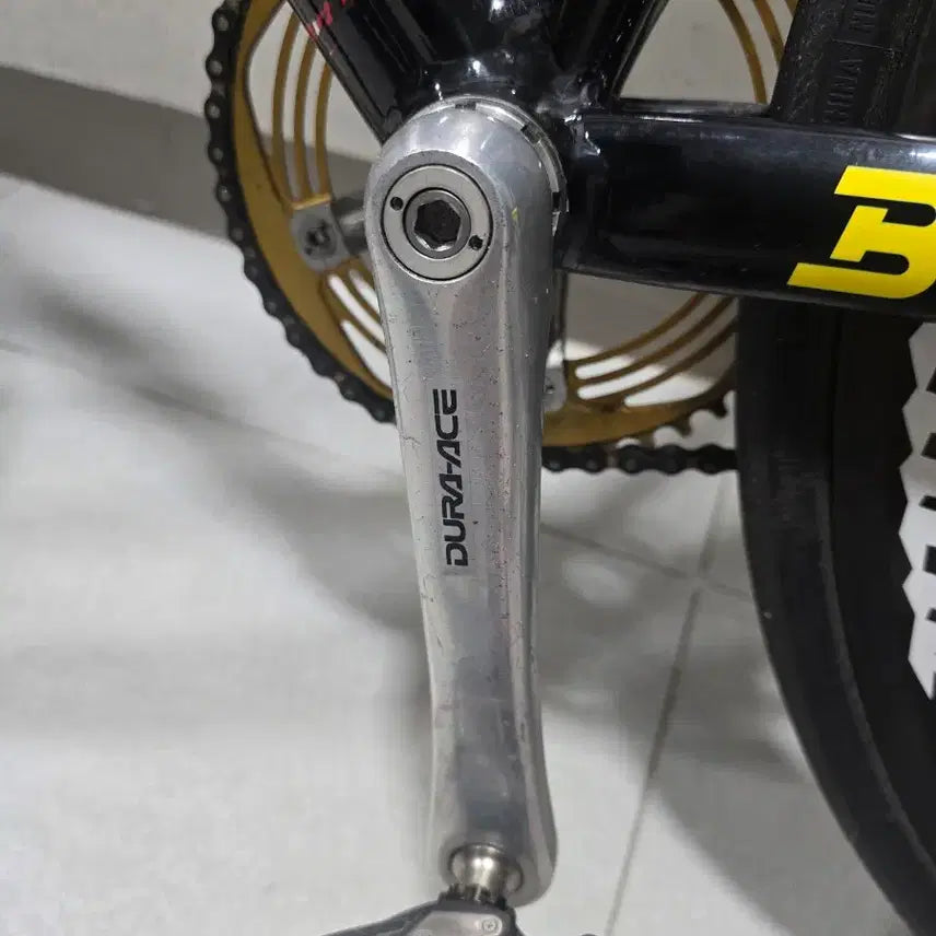 [BUNJANG] Shimano Dura-Ace 7710 Crankset (165mm) with 7600 Super Sugino Chainring and 3D Rotor / 마지막 가격 듀라에이스 7710 암비비셋 7600슈퍼스기노75dd로터3d