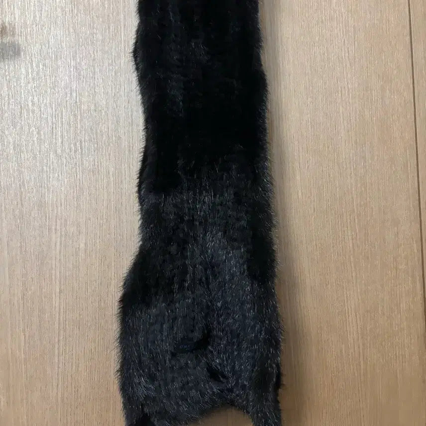 [BUNJANG] CRESSON Black Real Mink Fur Scarf / CRESSON 크레송 블랙 리얼 밍크털 목도리