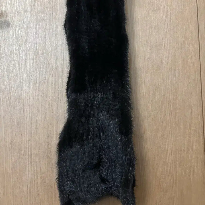 [BUNJANG] CRESSON Black Real Mink Fur Scarf / CRESSON 크레송 블랙 리얼 밍크털 목도리