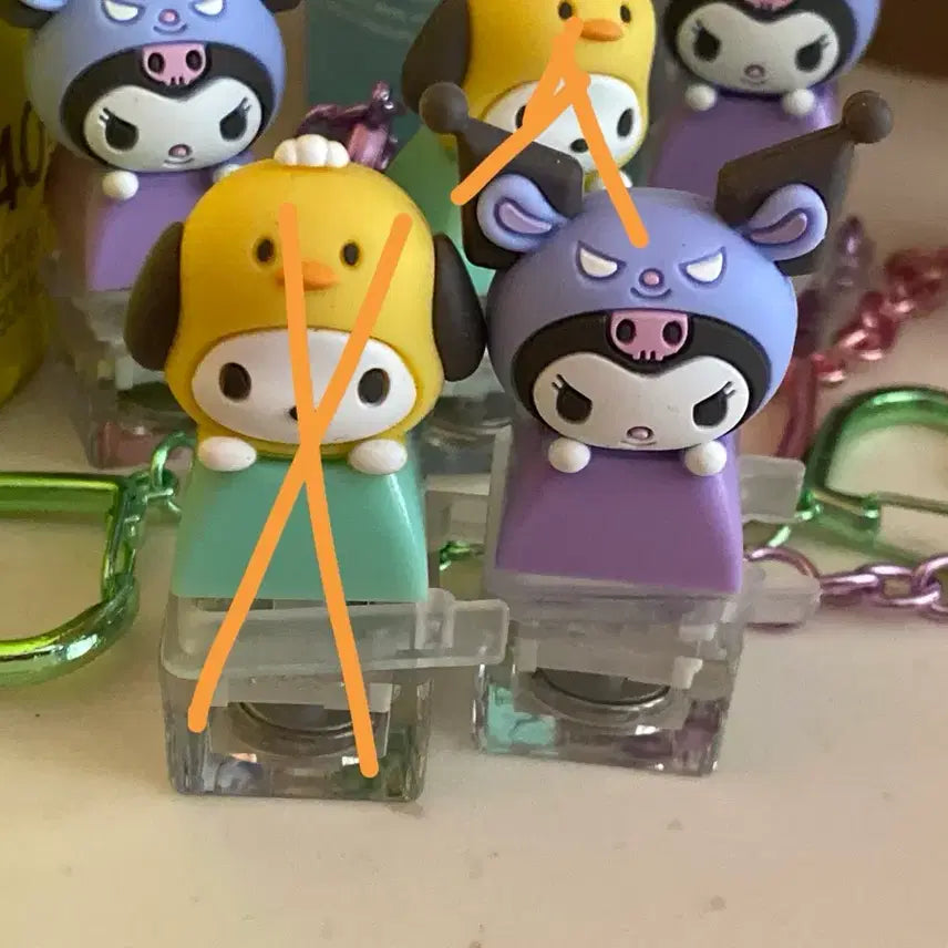 [BUNJANG] Sanrio Kuromi Keycap Keychain / 산리오 키캡키링 쿠로미