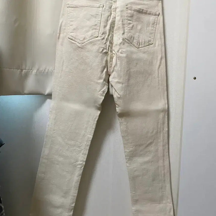 [BUNJANG] Beige Banding Straight Leg Pants - Size S / 베이지 밴딩 일자바지