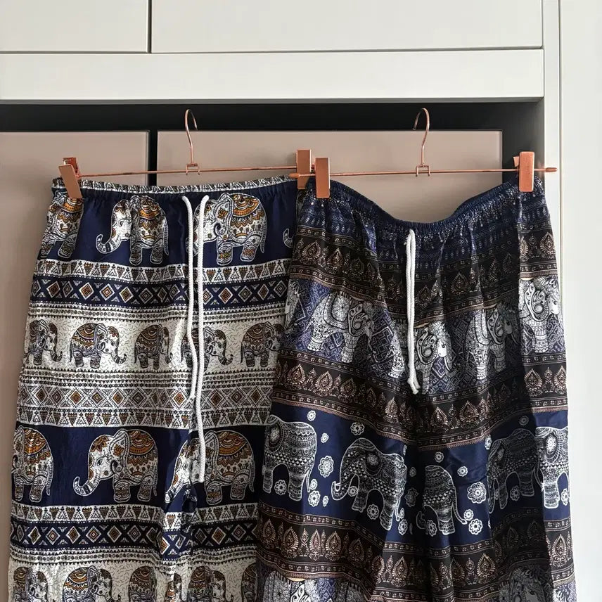 [BUNJANG] Elephant Pants 2-Piece Bundle Set / 태국 방콕 코끼리 바지 2개 일괄