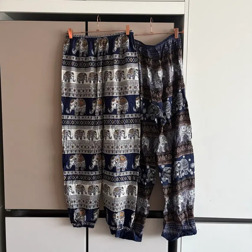 [BUNJANG] Elephant Pants 2-Piece Bundle Set / 태국 방콕 코끼리 바지 2개 일괄