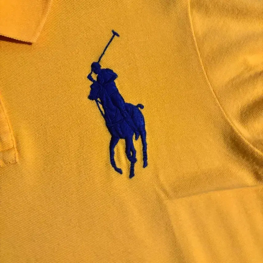 [BUNJANG] Polo Ralph Lauren Big Pony T-Shirt Yellow / 폴로 랄프로렌 빅포니 카라티 옐로우
