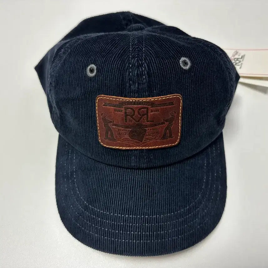 [BUNJANG] RRL Leather Patch Corduroy Ball Cap / [새상품] RRL 레더패치 코듀로이 볼캡