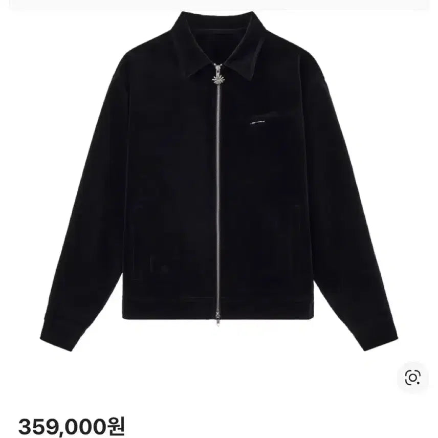 [BUNJANG] STU Velvet Zip-Up Jacket Black L / (새상품) 에스티유 stu 벨벳 집업 자켓 블랙 L 사이즈