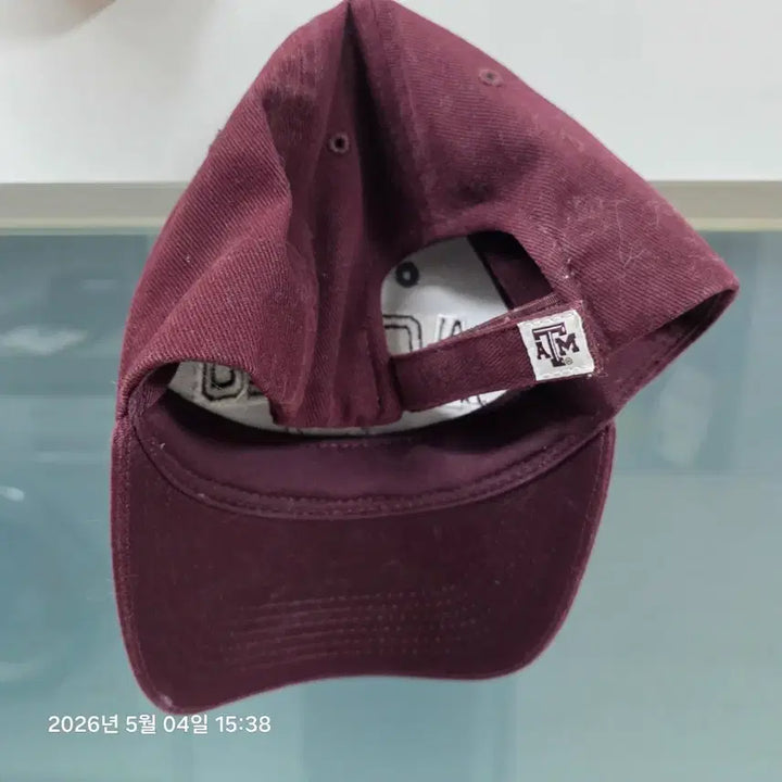 [BUNJANG] Aggies Curved Brim Baseball Cap Burgundy/Gray / Aggies 캡모자 버건디/회색