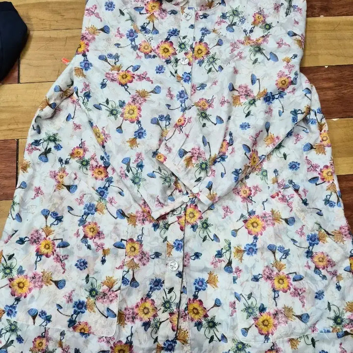 [BUNJANG] ESCALIER Flower Print Blouse Size 90 / ESCALIER 플라워 프린트 블라우스90