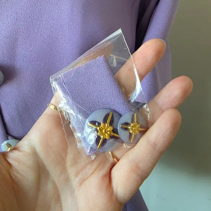 [BUNJANG] New Unworn Purple Short-Sleeve Jacket / 미착용 새상품 보라 반팔 자켓