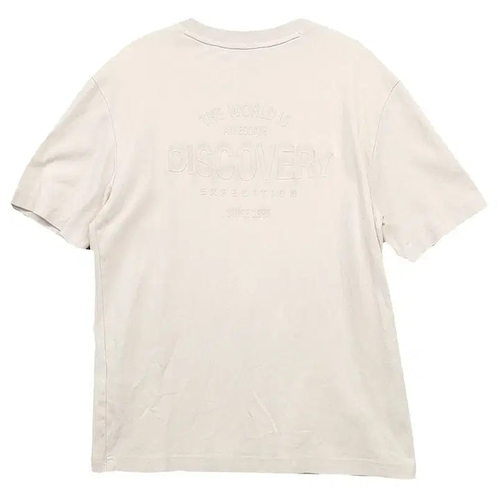 [BUNJANG] Discovery Cream Short-Sleeve T-Shirt Size 95 / 디스커버리 크림 반팔티 95