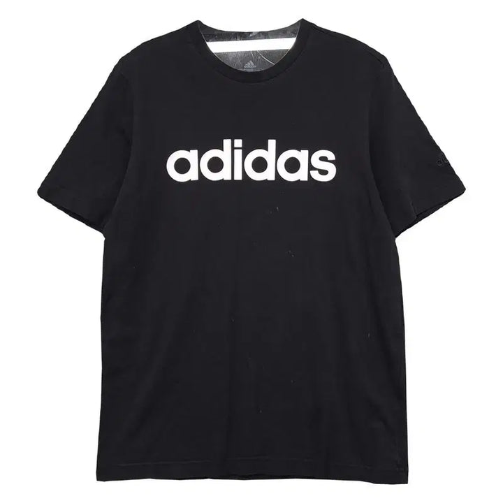 [BUNJANG] Adidas Printing Black Short Sleeve T-Shirt Size S / 아디다스 프린팅 블랙 반팔티 S