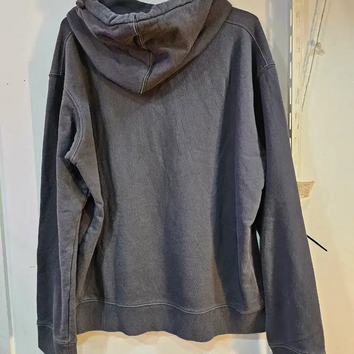 [BUNJANG] Pioneers Navy Printed Fleece Hoodie L / <만원빈티지>Pioneers 기모 후드티 네이비 팔 프린팅