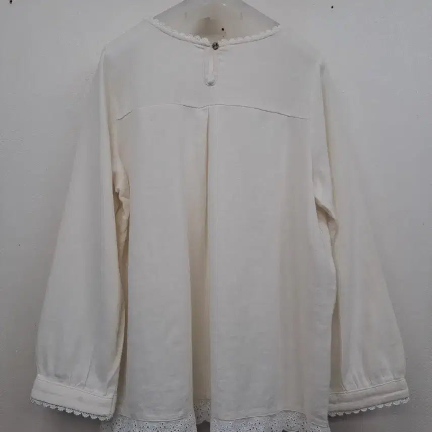 [BUNJANG] Linen Shirt - Ivory, Plus Size / 린넨셔츠/큰77
