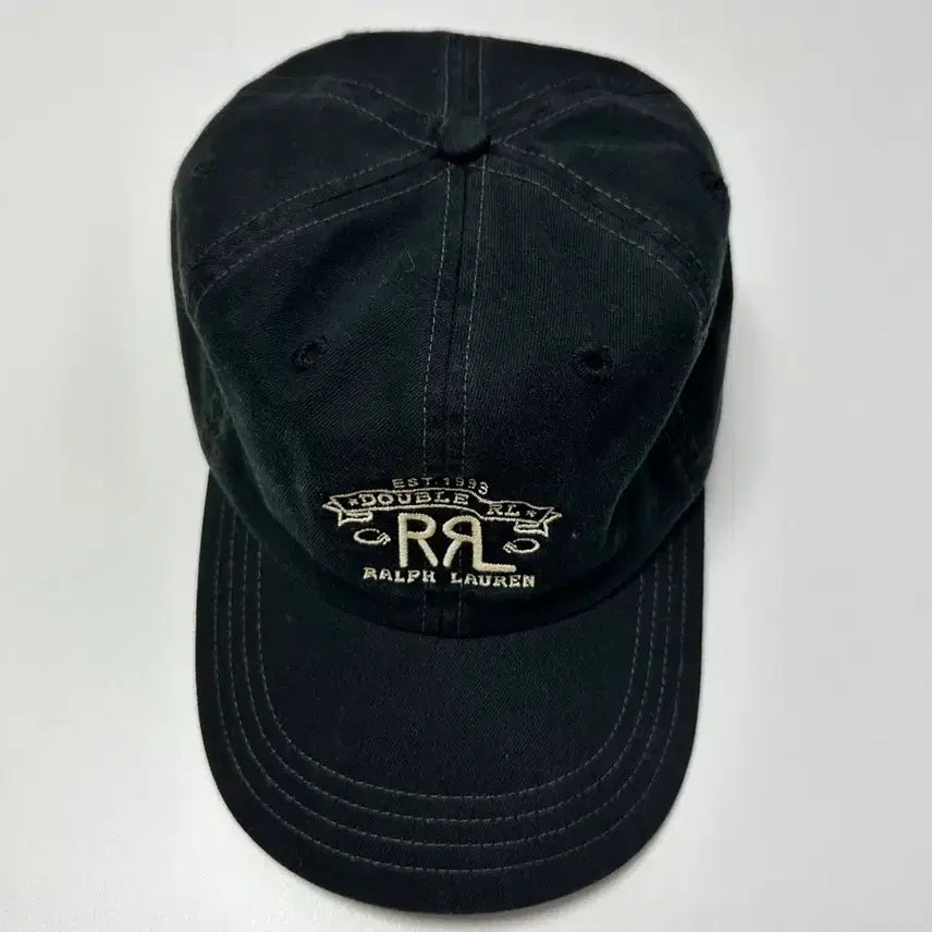 [SOLD OUT] [RRL] 랜치 로고 트윌 볼캡 블랙