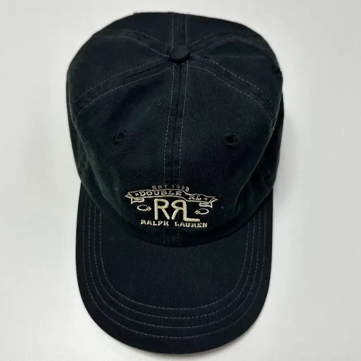 [SOLD OUT] [RRL] 랜치 로고 트윌 볼캡 블랙