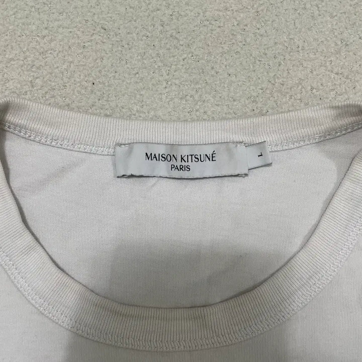 [BUNJANG] Maison Kitsuné Fox Patch Round T-Shirt / L 메종키츠네 폭스 패치 라운드 반팔티셔츠 0428-1