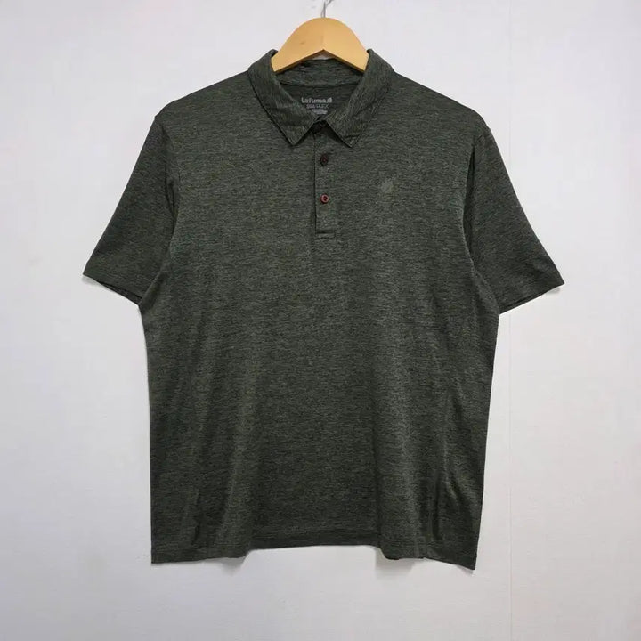 [BUNJANG] Lafuma Functional Short-Sleeve Polo Shirt - Khaki / 105 라푸마 기능성 반팔 카라티 카키