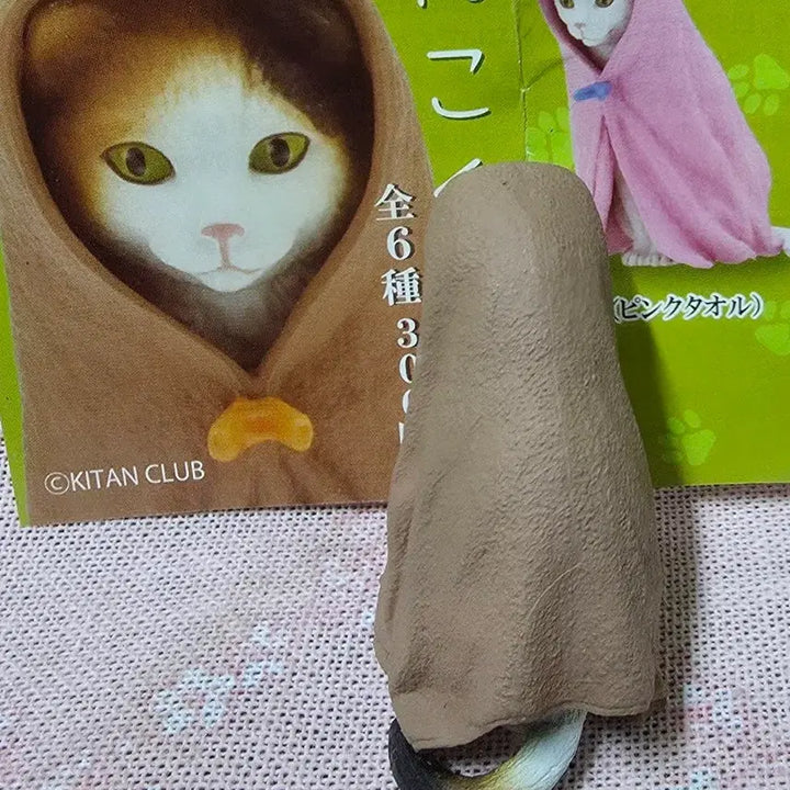 [BUNJANG] Kitan Club Cat Towel Gacha 3-Color Set / 키탄 고양이 수건가챠 3색이