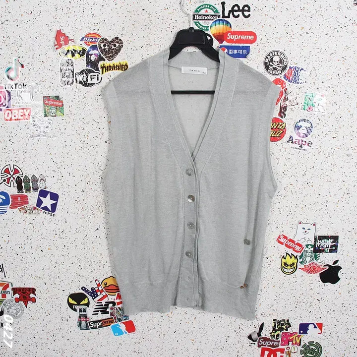 [BUNJANG] Tania Basic Single-Layer Vest GR / 여성66 / 타니아 베이직 홑겹 조끼GR 37-149