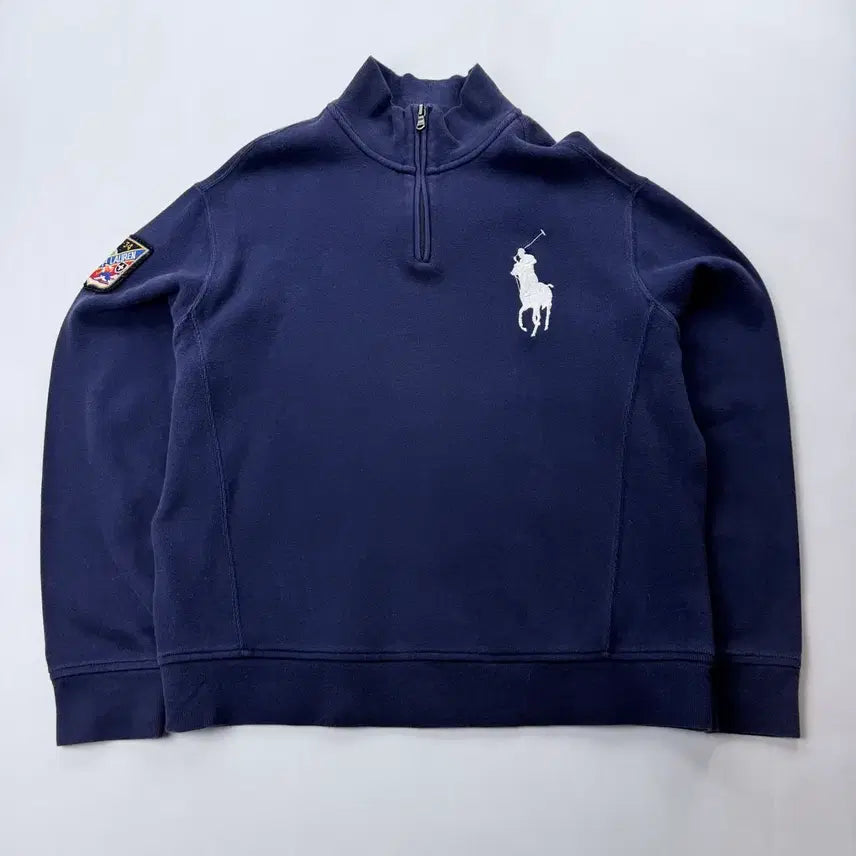 [BUNJANG] Polo Ralph Lauren Big Pony Ski Patch Half-Zip Knitwear / 폴로 랄프로렌 빅포니 스키패치 반집업 니트