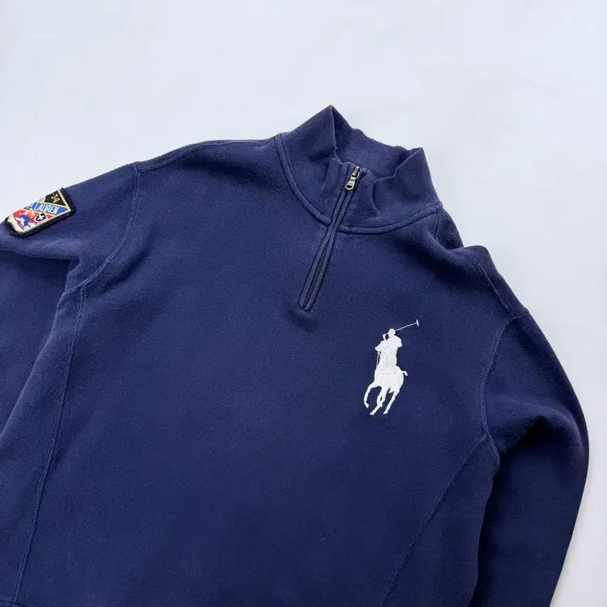 [BUNJANG] Polo Ralph Lauren Big Pony Ski Patch Half-Zip Knitwear / 폴로 랄프로렌 빅포니 스키패치 반집업 니트