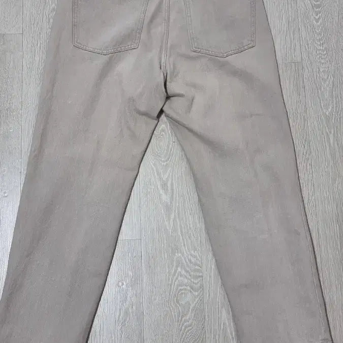 [BUNJANG] 8seconds Beige Denim Straight Leg Pants / 8세컨즈 베이지 데님면 팬츠 일자바지
