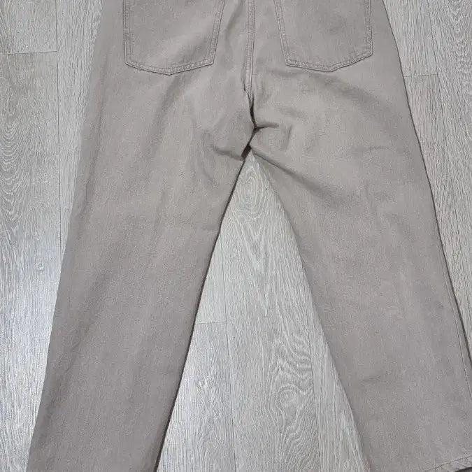 [BUNJANG] 8seconds Beige Denim Straight Leg Pants / 8세컨즈 베이지 데님면 팬츠 일자바지