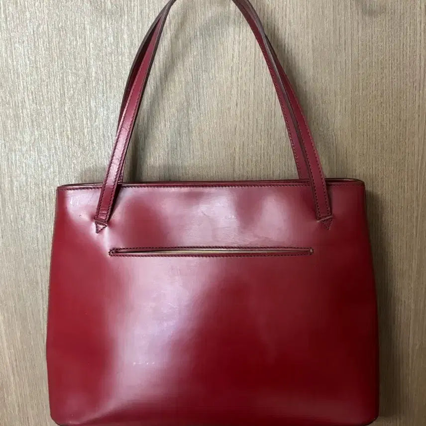 [BUNJANG] Margaret Howell Burgundy Leather Tote Bag / Margaret Howell 마가렛호웰 버건디 레드 레더 토트백