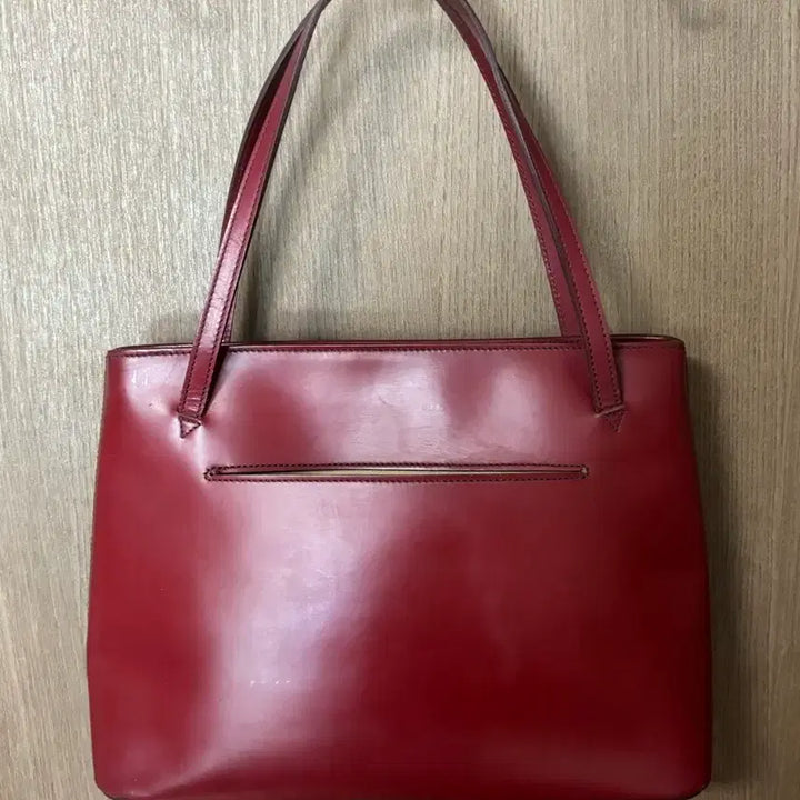 [BUNJANG] Margaret Howell Burgundy Leather Tote Bag / Margaret Howell 마가렛호웰 버건디 레드 레더 토트백