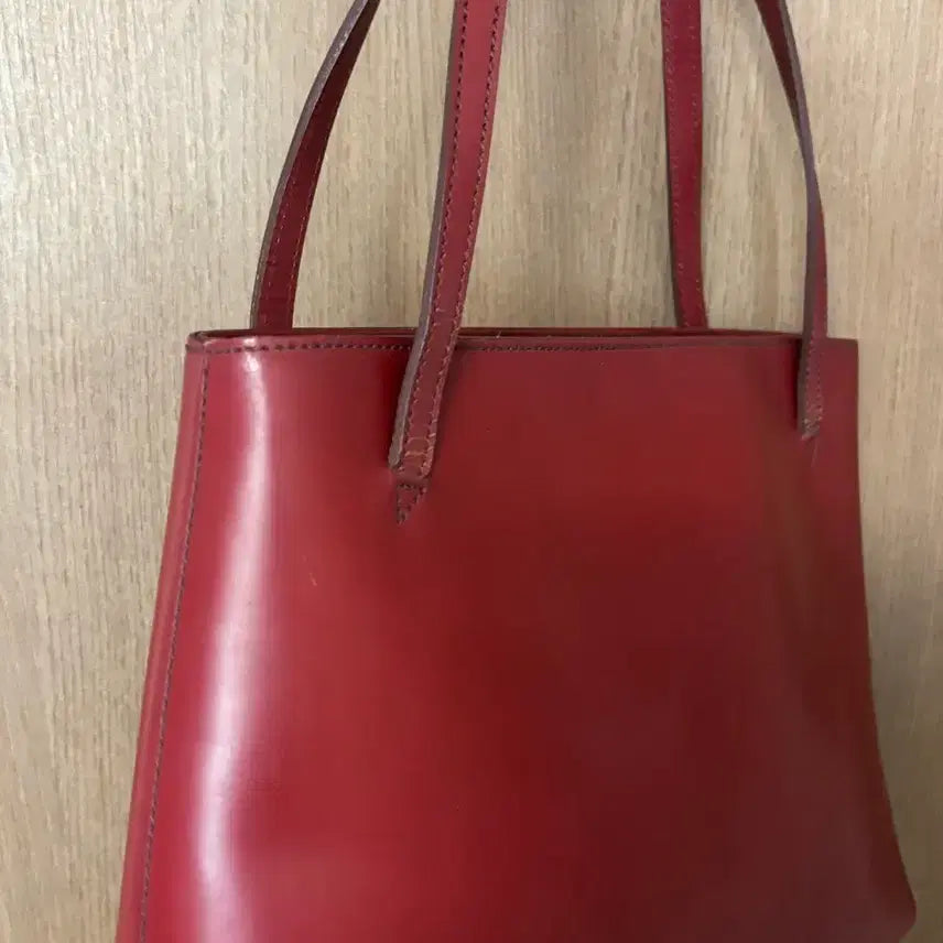 [BUNJANG] Margaret Howell Burgundy Leather Tote Bag / Margaret Howell 마가렛호웰 버건디 레드 레더 토트백