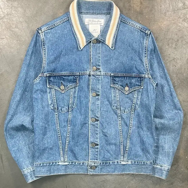 [BUNJANG] Remi Relief Denim Trucker Jacket / 레미 릴리프 데님 트러커 자켓