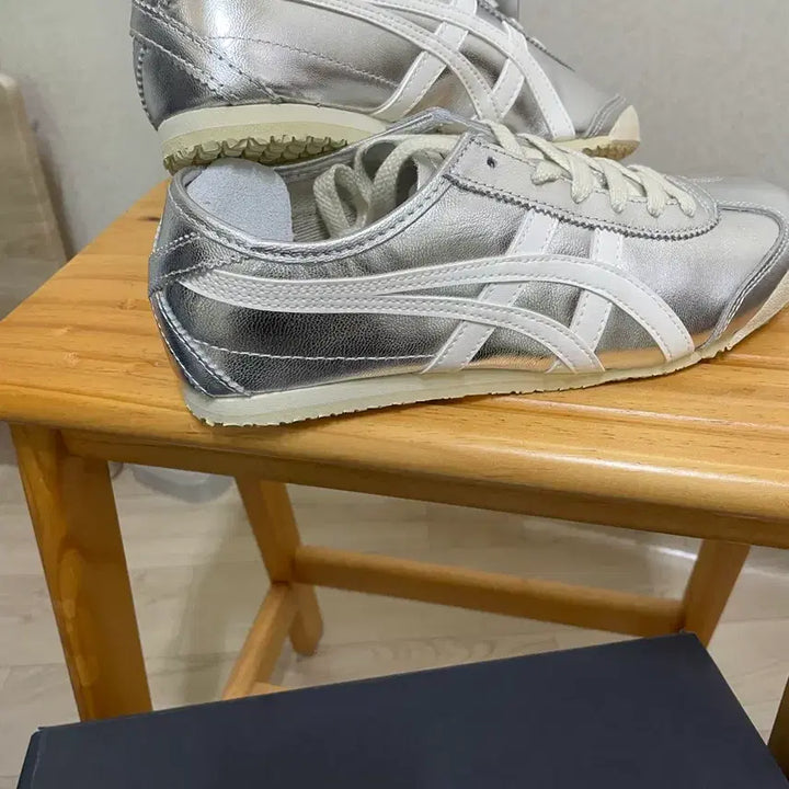 [BUNJANG] Onitsuka Tiger Mexico 66 Silver Sneakers / 오니츠카타이거 멕시코 66 실버