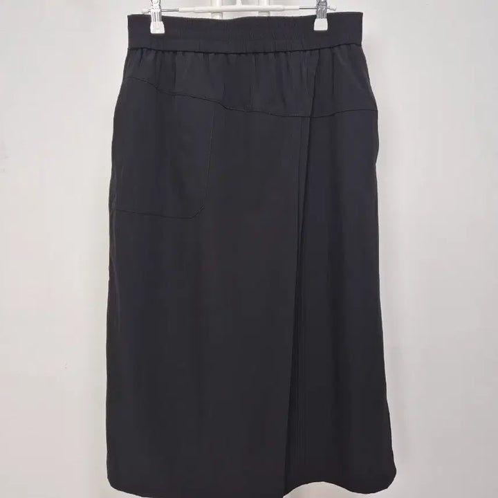 [BUNJANG] Bonie Paxes Black Wrap Midi Skirt / 보니팍스 블랙 랩 스커트 미디 스커트