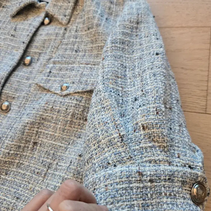 [BUNJANG] Karl Lagerfeld Tweed Jacket and Shorts Set / 칼라거펠트 트위드 자켓+반바지 셋업