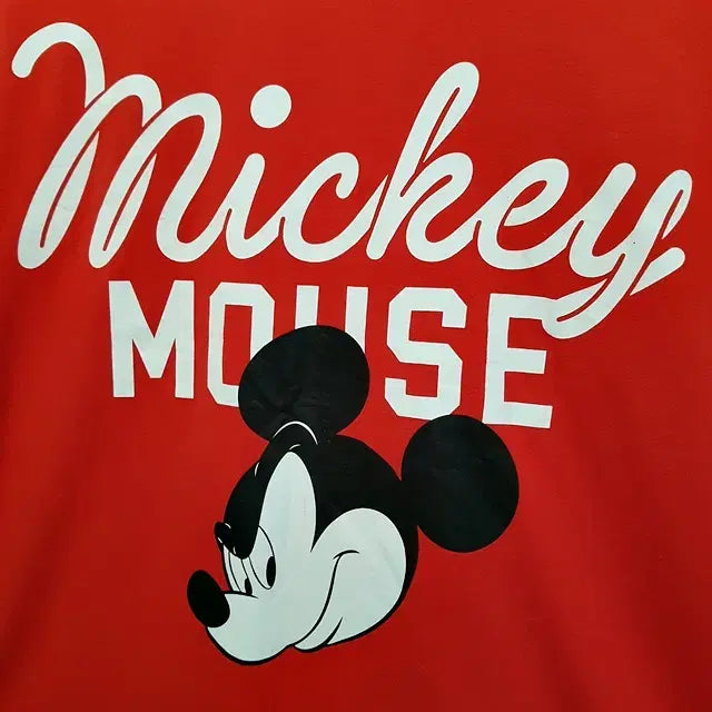 [BUNJANG] Disney x Uniqlo Red Cotton T-Shirt / 디즈니 유니클로 티셔츠 레드 남성용