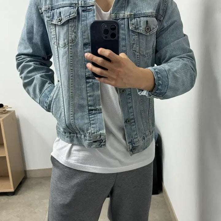 [BUNJANG] GAP Denim Trucker Jacket L / 갭 GAP 데님 트러커 자켓 100 L