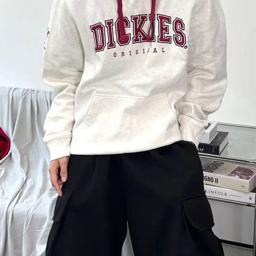 [BUNJANG] Dickies Oatmeal Spell Out Hoodie L / 디키즈 오트밀 스펠아웃 후드티 L