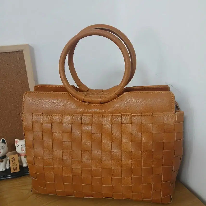 [BUNJANG] Capaf Handmade Leather Paisley Pattern Bag / 빈티지 ITALY capaf 핸드메이드 가죽 핸드백