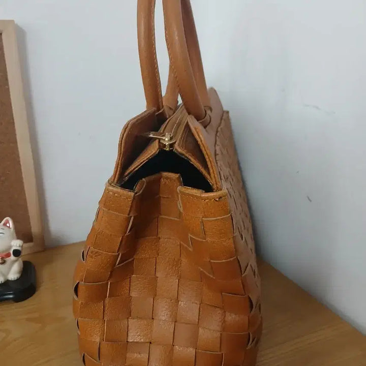 [BUNJANG] Capaf Handmade Leather Paisley Pattern Bag / 빈티지 ITALY capaf 핸드메이드 가죽 핸드백