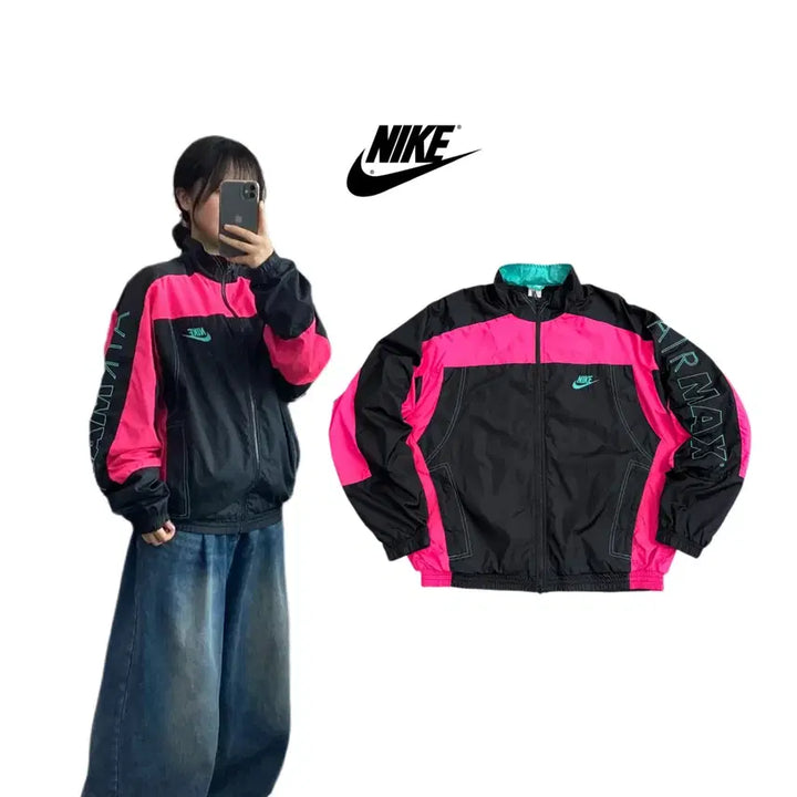 [BUNJANG] Nike x Atmos NRG Air Max Track Windbreaker Jacket / 나이키 X 아트모스 NRG 에어맥스 트랙 바람막이 자켓
