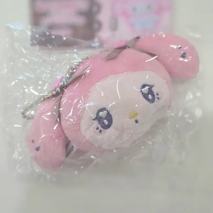 [BUNJANG] Sanrio My Melody Plush Ball Chain Rose Pink / 마이멜로디 누이구루미 볼 체인2 로즈핑크