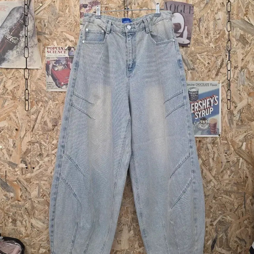 [BUNJANG] Dekate Washing Balloon Wide Denim Pants 30 / 데케트 워싱 벌룬 와이드 데님 팬츠 30