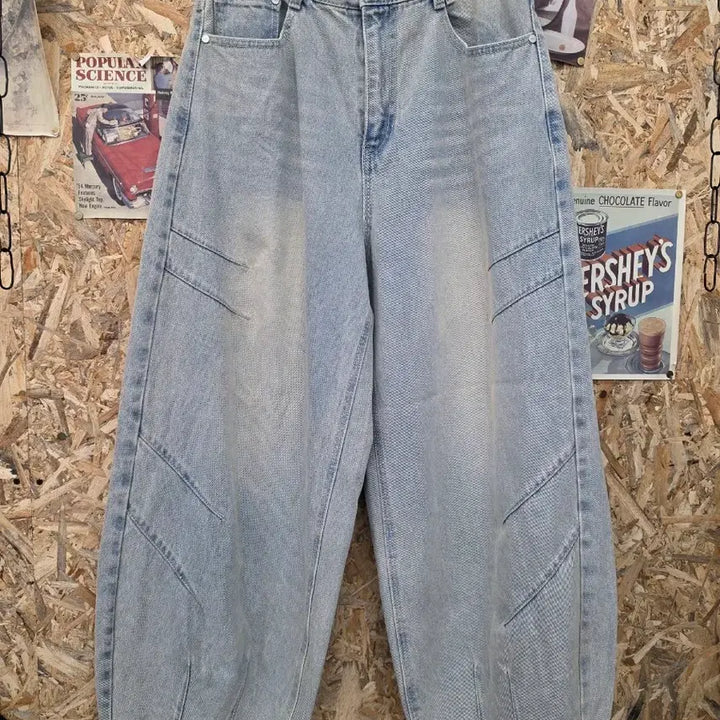 [BUNJANG] Dekate Washing Balloon Wide Denim Pants 30 / 데케트 워싱 벌룬 와이드 데님 팬츠 30