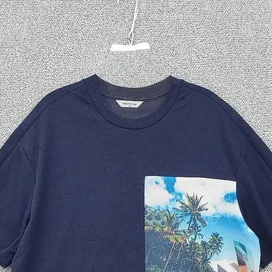 [BUNJANG] Mind Bridge Printing Navy Half Sleeve T-Shirt / 마인드브릿지 프린팅 네이비 반팔티 175/100
