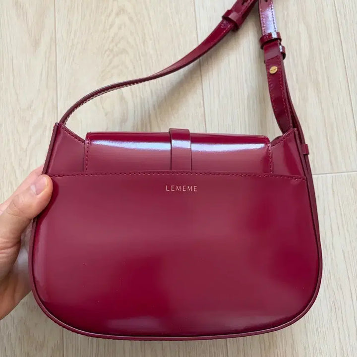 [BUNJANG] Le MeMe Sac Petit Shoulder Bag Burgundy / (거의새상품, 더스트포함)르메메 삭쁘띠 버건디 가방