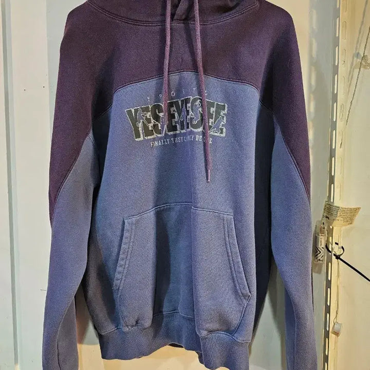 [BUNJANG] YESEYESEE Fleece Hoodie Purple / <만원빈티지>YESEYESEE 기모 후드티 퍼플